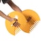 Gardenised Decorative Pair of Leaf Scoops, Hand Rakes for Lawn and Garden Cleanup, Yellow QI003286.YL - alternate 3